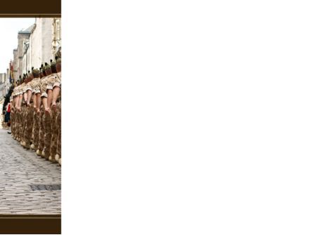 Soldiers March PowerPoint Template, Slide 3, 10365, Military — PoweredTemplate.com