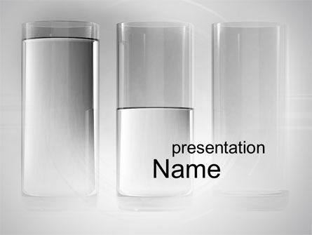 Glas-balkendiagramm PowerPoint Vorlage, PowerPoint-Vorlage, 10374, Beratung — PoweredTemplate.com