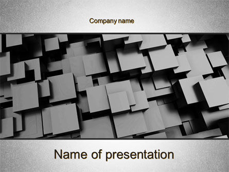 Abstract 3dcubes PowerPoint Template, Gratis PowerPoint-sjabloon, 10399, Abstract/Textuur — PoweredTemplate.com