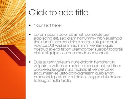 Orange Tunnel PowerPoint Template, Slide 3, 10400, Abstract/Textures — PoweredTemplate.com