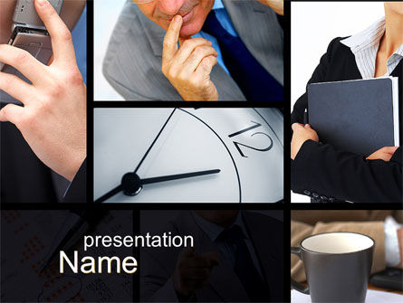 时间效率PowerPoint模板, 免费 PowerPoint模板, 10413, 商业 — PoweredTemplate.com