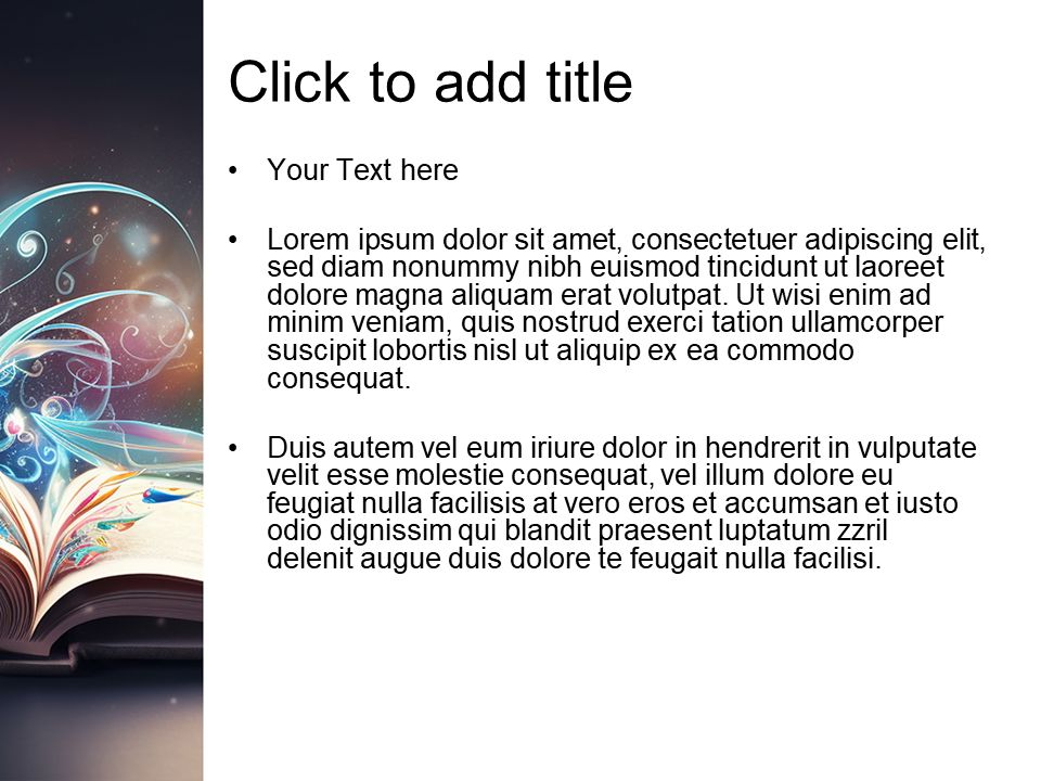 Modèle PowerPoint de livre magique, Diapositive 3, 10421, Education & Training — PoweredTemplate.com