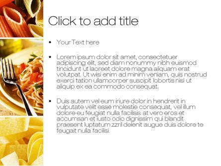 Pasta Recipes PowerPoint Template, Slide 3, 10426, Food & Beverage — PoweredTemplate.com