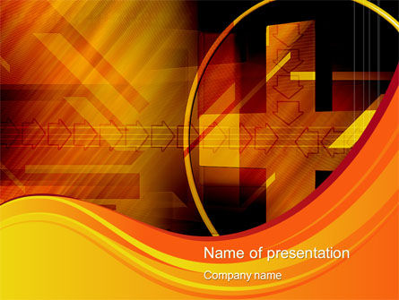 Kruispunt PowerPoint Template, Gratis PowerPoint-sjabloon, 10429, Abstract/Textuur — PoweredTemplate.com