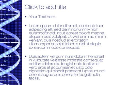 Strand of DNA PowerPoint Template, Slide 3, 10443, Technology and Science — PoweredTemplate.com