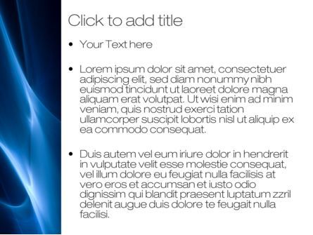 Blaue nebulosität PowerPoint Vorlage, Folie 3, 10445, Abstrakt/Texturen — PoweredTemplate.com