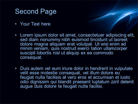 Templat PowerPoint Blue Nebulosity, Slide 2, 10445, Abstrak/Tekstur — PoweredTemplate.com