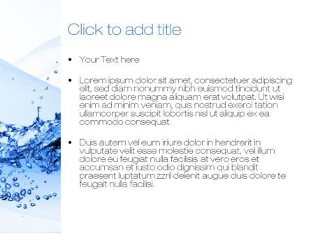 Crystal Water PowerPoint Template, Slide 3, 10453, Nature & Environment — PoweredTemplate.com