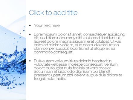 Crystal Water PowerPoint Template, Dia 3, 10453, Natuur & Milieu — PoweredTemplate.com