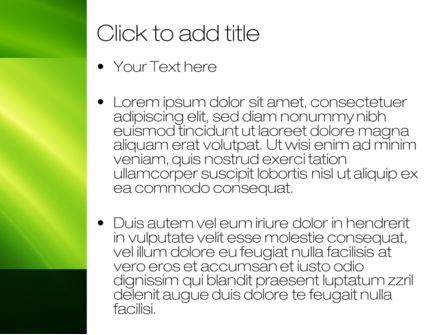 緑色の円弧 - PowerPointテンプレート, スライド 3, 10460, 抽象／テクスチャ — PoweredTemplate.com