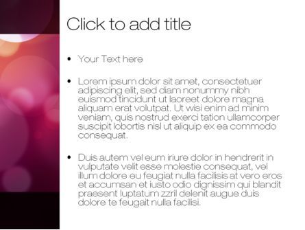 Purple Spots PowerPoint Template, Slide 3, 10466, Abstract/Textures — PoweredTemplate.com