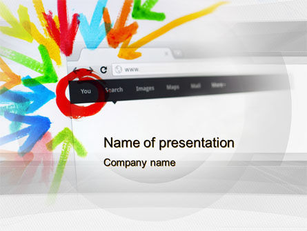 Be Social PowerPoint Template, Free PowerPoint Template, 10507, Technology and Science — PoweredTemplate.com