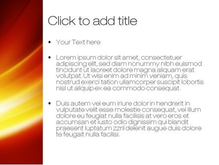 Orange Curves PowerPoint Template, Slide 3, 10521, Abstract/Textures — PoweredTemplate.com