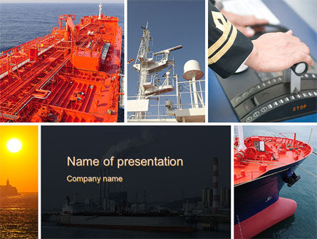 油船PowerPoint模板, 免费 PowerPoint模板, 10530, 汽车和运输 — PoweredTemplate.com
