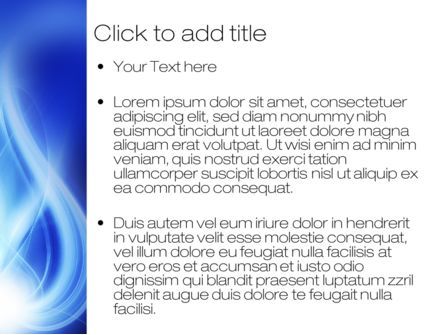 Plantilla de PowerPoint - penacho azul, Diapositiva 3, 10541, Abstracto / Texturas — PoweredTemplate.com