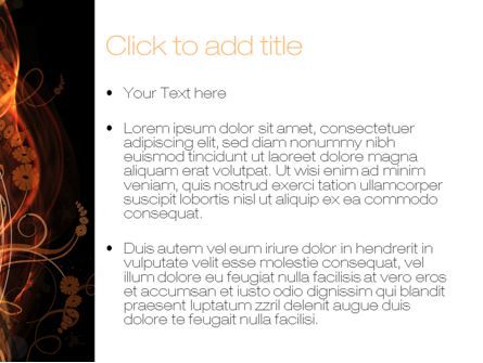 Plantilla de PowerPoint - flores de fuego, Diapositiva 3, 10568, Abstracto / Texturas — PoweredTemplate.com