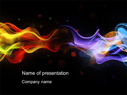 Spectrum Fog PowerPoint Template, PowerPoint Template, 10577, Abstract/Textures — PoweredTemplate.com