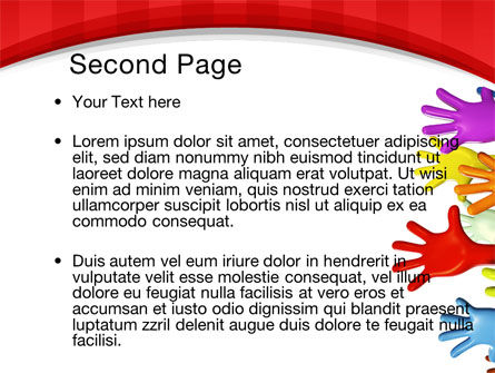 Modèle PowerPoint de 3d mains up, Diapositive 2, 10585, Religion / Spirituel — PoweredTemplate.com