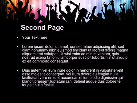 Modello PowerPoint - Folla festante, Slide 2, 10586, Persone — PoweredTemplate.com