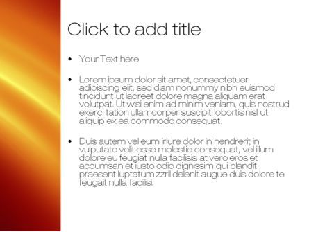 Templat PowerPoint Latar Belakang Oranye, Slide 3, 10599, Abstrak/Tekstur — PoweredTemplate.com