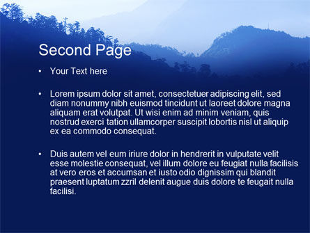 Modello PowerPoint - Sagome di montagna, Slide 2, 10605, Natura & Ambiente — PoweredTemplate.com