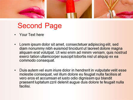 Modèle PowerPoint de maquillage, Diapositive 2, 10614, Carrière / Industrie — PoweredTemplate.com