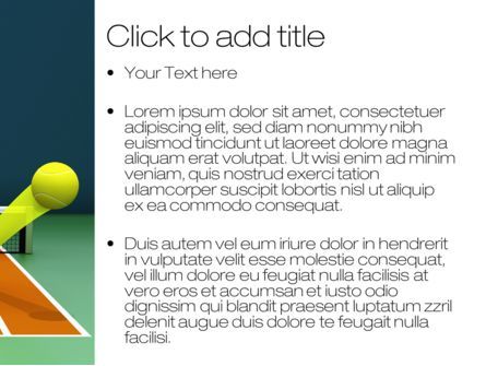 Tennis Ball Trajectory PowerPoint Template, Slide 3, 10616, Technology and Science — PoweredTemplate.com