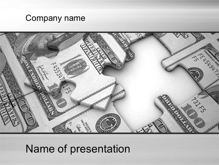 Modèle PowerPoint de puzzle de budget, Gratuit Modele PowerPoint, 10617, Finance / Comptabilité — PoweredTemplate.com