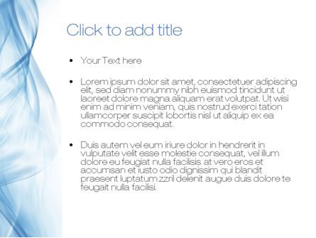 Modèle PowerPoint de bleu sur blanc, Diapositive 3, 10634, Abstrait / Textures — PoweredTemplate.com