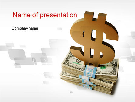Templat PowerPoint Pedestal Dollar, Gratis Templat PowerPoint, 10639, Finansial/Akuntansi — PoweredTemplate.com
