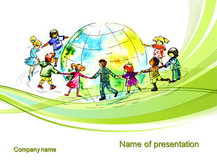 Dance Around the World PowerPoint Template, PowerPoint Template, 10654, Education & Training — PoweredTemplate.com