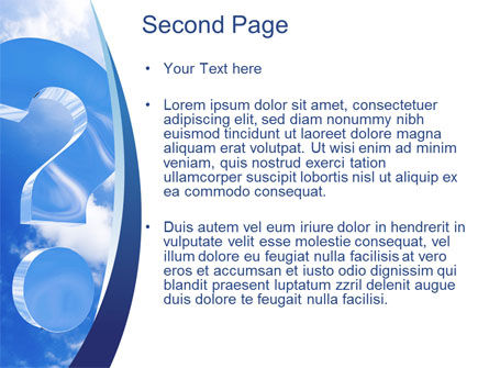 Templat PowerPoint Pertanyaan Di Langit, Slide 2, 10657, Konsultasi — PoweredTemplate.com