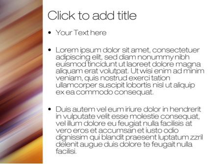 Modello PowerPoint - Motion blur, Slide 3, 10660, Astratto/Texture — PoweredTemplate.com