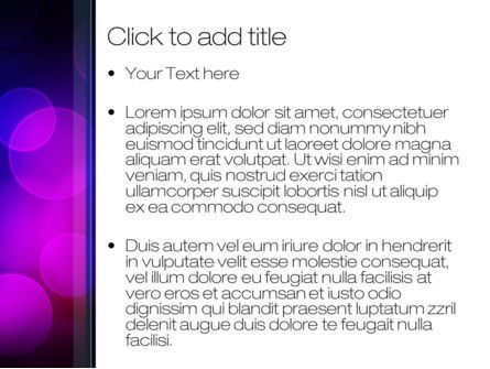 Colored Light Spots PowerPoint Template, Slide 3, 10667, Abstract/Textures — PoweredTemplate.com