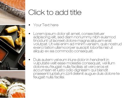 Sushi Collage PowerPoint Template, Slide 3, 10675, Food & Beverage — PoweredTemplate.com