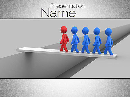 穿过桥PowerPoint模板, PowerPoint模板, 10679, 商业概念 — PoweredTemplate.com