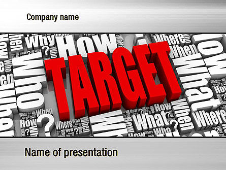 Doelmarkt PowerPoint Template, Gratis PowerPoint-sjabloon, 10687, Education & Training — PoweredTemplate.com