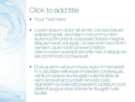 Pastel Blue Wave PowerPoint Template, Slide 3, 10694, Abstract/Textures — PoweredTemplate.com