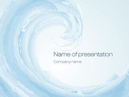 Plantilla de PowerPoint - pastel blue wave, Plantilla de PowerPoint, 10694, Abstracto / Texturas — PoweredTemplate.com