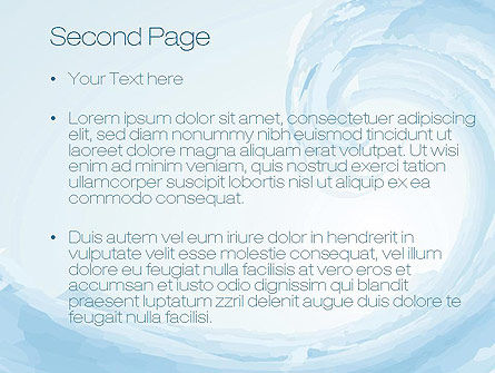 Pastel Blue Wave PowerPoint Template, Slide 2, 10694, Abstract/Textures — PoweredTemplate.com