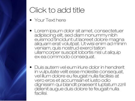 Plantilla de PowerPoint - resumen llama azul, Diapositiva 3, 10719, Abstracto / Texturas — PoweredTemplate.com