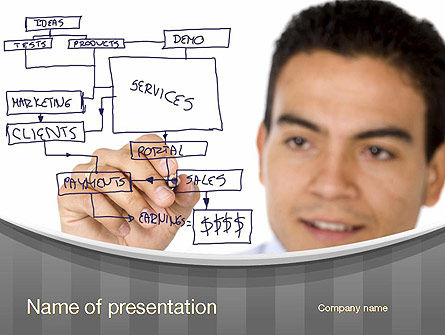 Het Tekenen Van Een Business Plan PowerPoint Template, Gratis PowerPoint-sjabloon, 10730, Bedrijf — PoweredTemplate.com