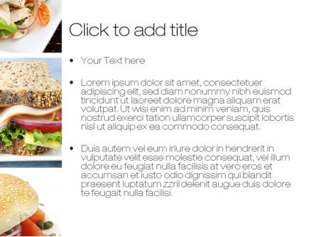 Modèle PowerPoint de sandwiches, Diapositive 3, 10734, Food & Beverage — PoweredTemplate.com