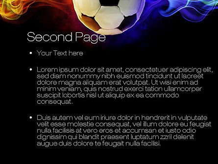 Modèle PowerPoint de fire football, Diapositive 2, 10735, Sport — PoweredTemplate.com