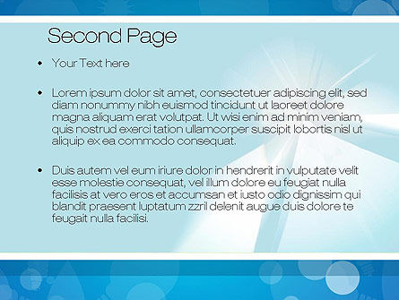 Modèle PowerPoint de thème d'affaires en bleu, Diapositive 2, 10796, Abstrait / Textures — PoweredTemplate.com