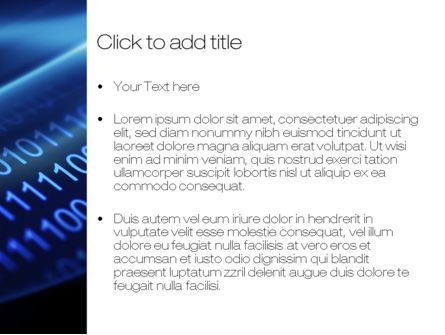 파워포인트 템플릿 - 디지털 비트 스트림, 슬라이드 3, 10800, 기술 및 과학 — PoweredTemplate.com