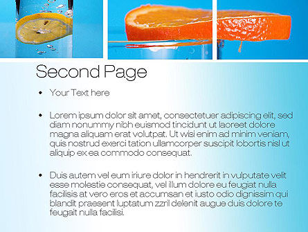 Zitrone und orangen collage PowerPoint Vorlage, Folie 2, 10806, Food & Beverage — PoweredTemplate.com