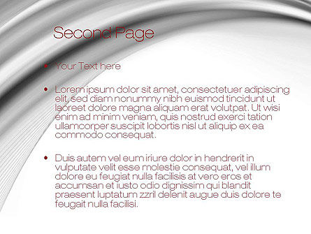 Modello PowerPoint - Curve grigio, Slide 2, 10807, Astratto/Texture — PoweredTemplate.com