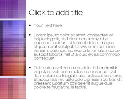 Modelo do PowerPoint - quadrados abstratos, Deslizar 3, 10820, Abstrato/Texturas — PoweredTemplate.com