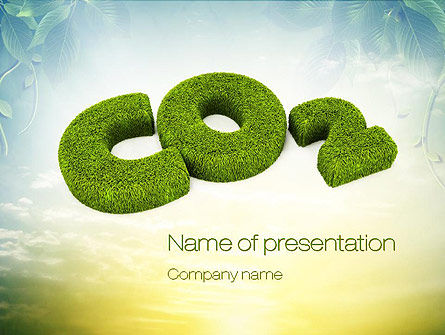 Co2 PowerPoint Template, Gratis PowerPoint-sjabloon, 10827, Natuur & Milieu — PoweredTemplate.com